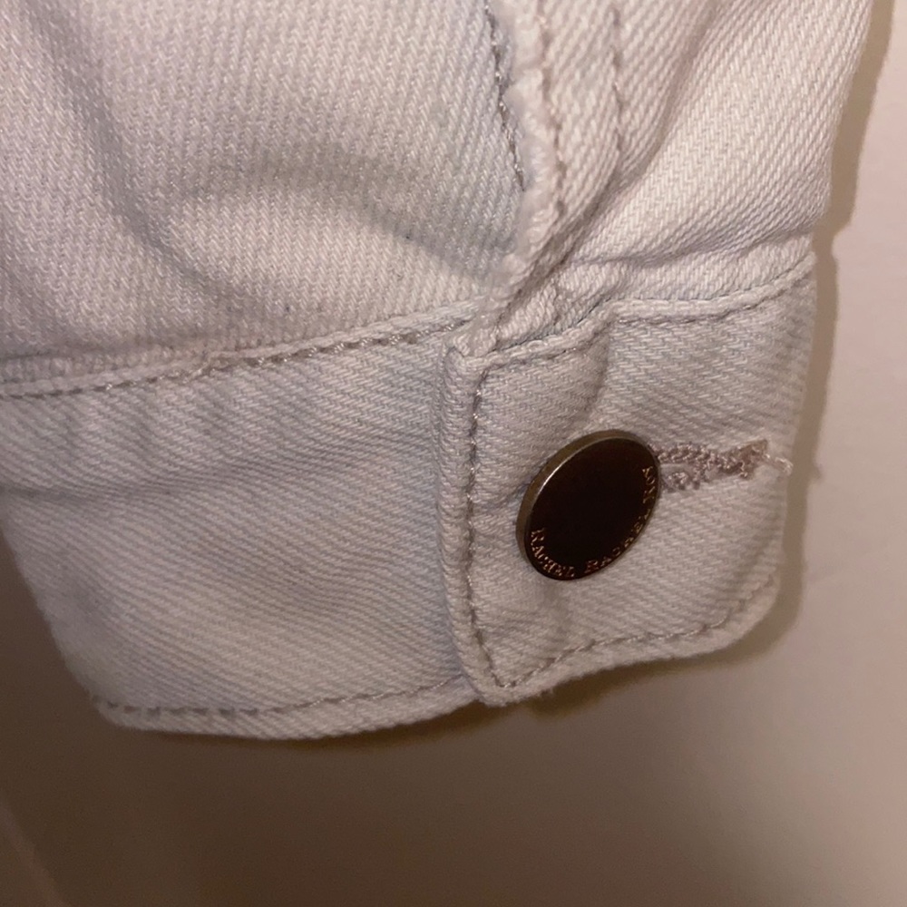 Rachel Roy XS Washout Distress Button Denim Shirt - Picture 9 of 15
